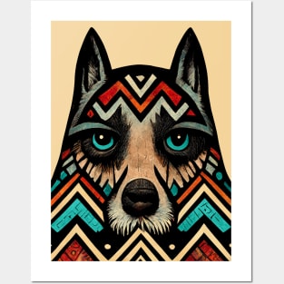 Aztec Wolf I Posters and Art